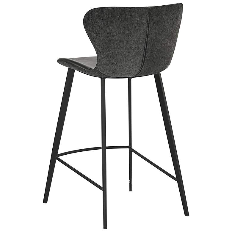 Image 3 Sunpan Arabella Counter Stool Bravo Portabella and Polo Club Kohl Gray more views