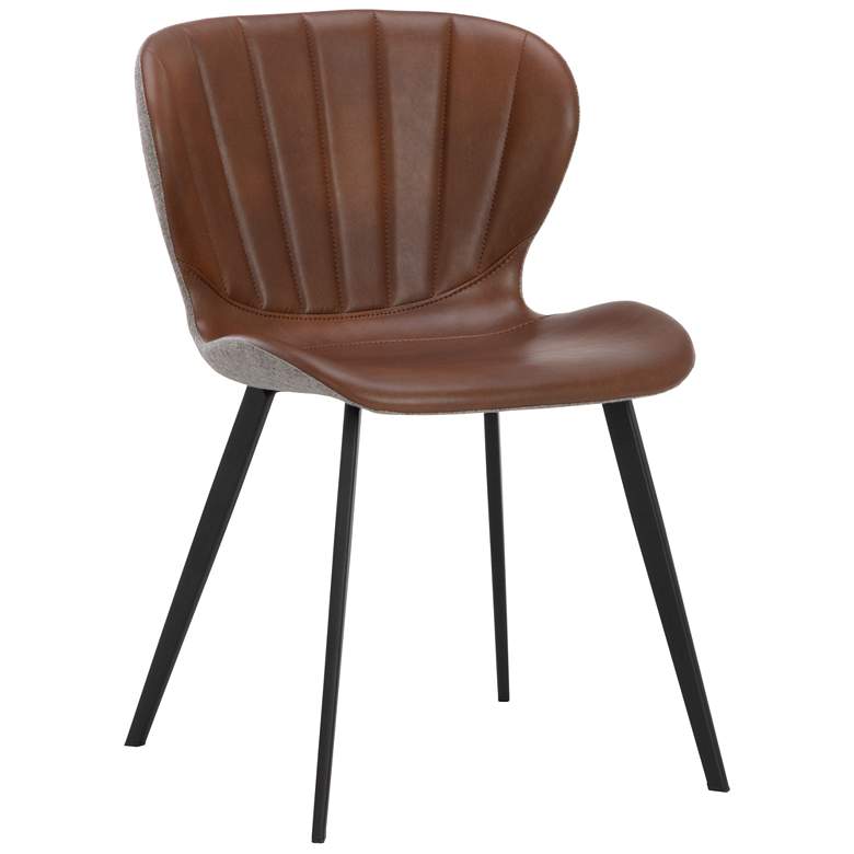 Image 1 Sunpan Arabella Dining Chair Bravo Cognac and November Gray