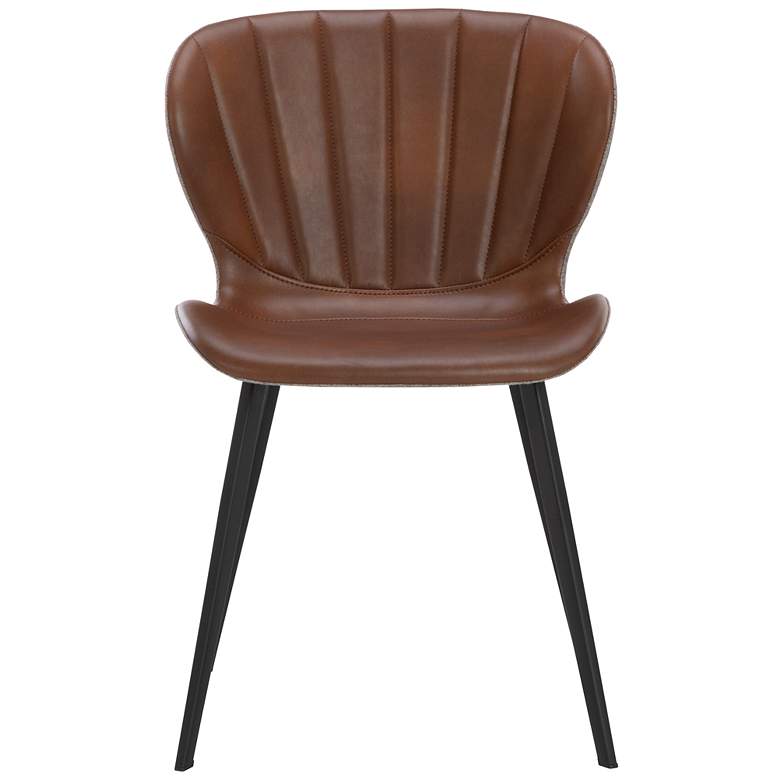 Image 3 Sunpan Arabella Dining Chair Bravo Cognac and November Gray more views