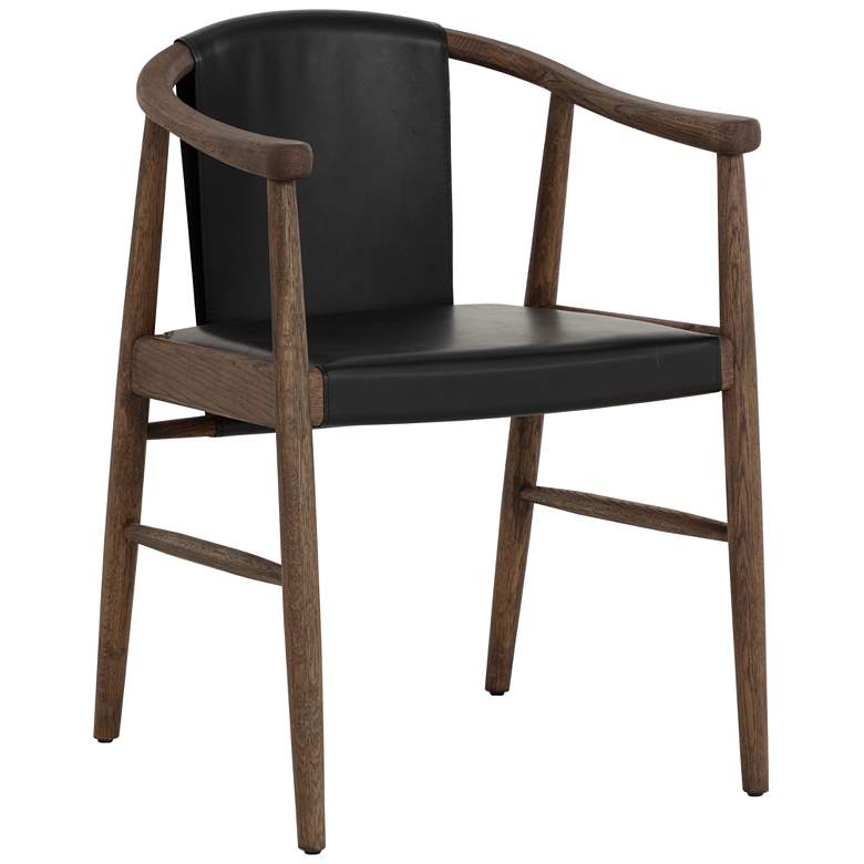 Image 1 Sunpan Aran Dining Armchair Onyx Leather