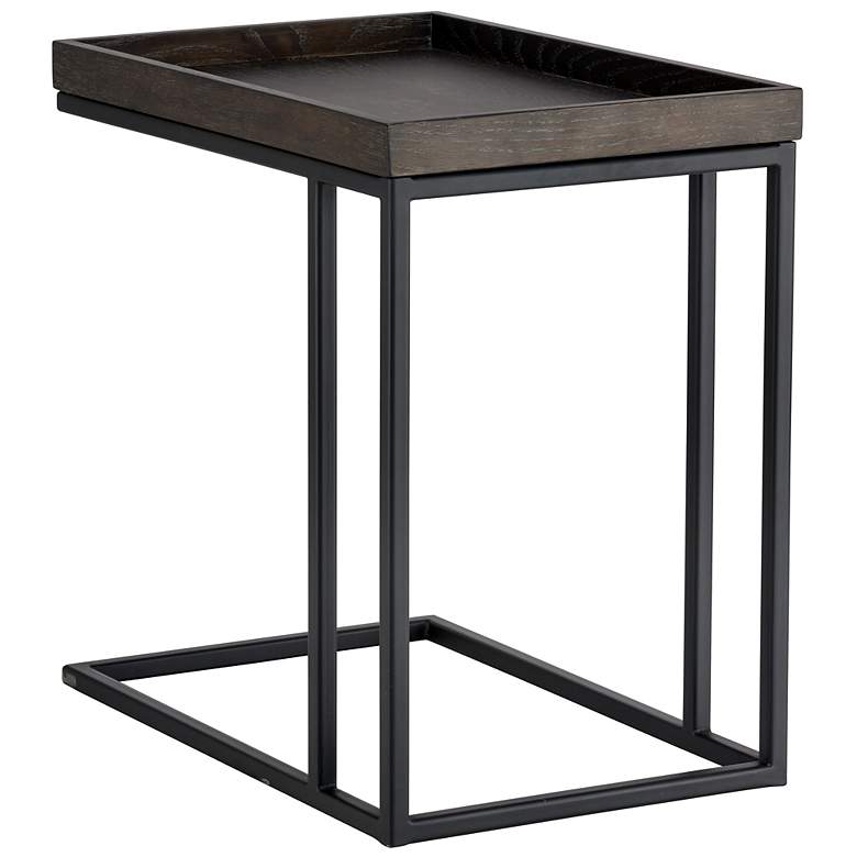 Image 3 Sunpan Arden C-shaped Side Table Black Charcoal Gray more views