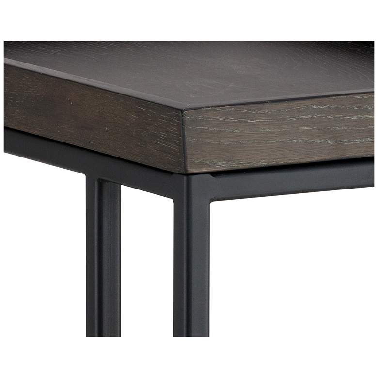 Image 5 Sunpan Arden C-shaped Side Table Black Charcoal Gray more views