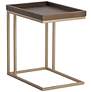 2_Sunpan Arden C-shaped Side Table Gold Raw Umber more views