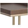 5_Sunpan Arden C-shaped Side Table Gold Raw Umber more views