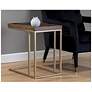 6_Sunpan Arden C-shaped Side Table Gold Raw Umber more views
