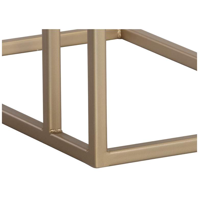 Image 7 Sunpan Arden C-shaped Side Table Gold Raw Umber more views