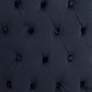 5_Sunpan Ariana 25" Wide Brass Nailhead Navy Blue Velvet Dining Chair more views