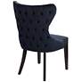 Sunpan Ariana 25" Wide Brass Nailhead Navy Blue Velvet Dining Chair in scene