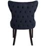 Sunpan Ariana 25" Wide Brass Nailhead Navy Blue Velvet Dining Chair in scene