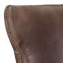 5_Sunpan Ariana 25" Wide Dark Havana Brown Faux Leather Dining Chair more views