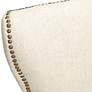5_Sunpan Ariana 25" Wide Nailhead Trim Sand Fabric Dining Chair more views