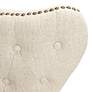 6_Sunpan Ariana 25" Wide Nailhead Trim Sand Fabric Dining Chair more views