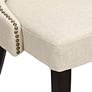 7_Sunpan Ariana 25" Wide Nailhead Trim Sand Fabric Dining Chair more views