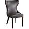Sunpan Ariana 25" Wide Overcast Gray Faux Leather Dining Chair