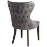 Sunpan Ariana 25" Wide Overcast Gray Faux Leather Dining Chair in scene
