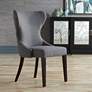 2_Sunpan Ariana 25" Wide Tufted Back Dark Gray Fabric Dining Chair