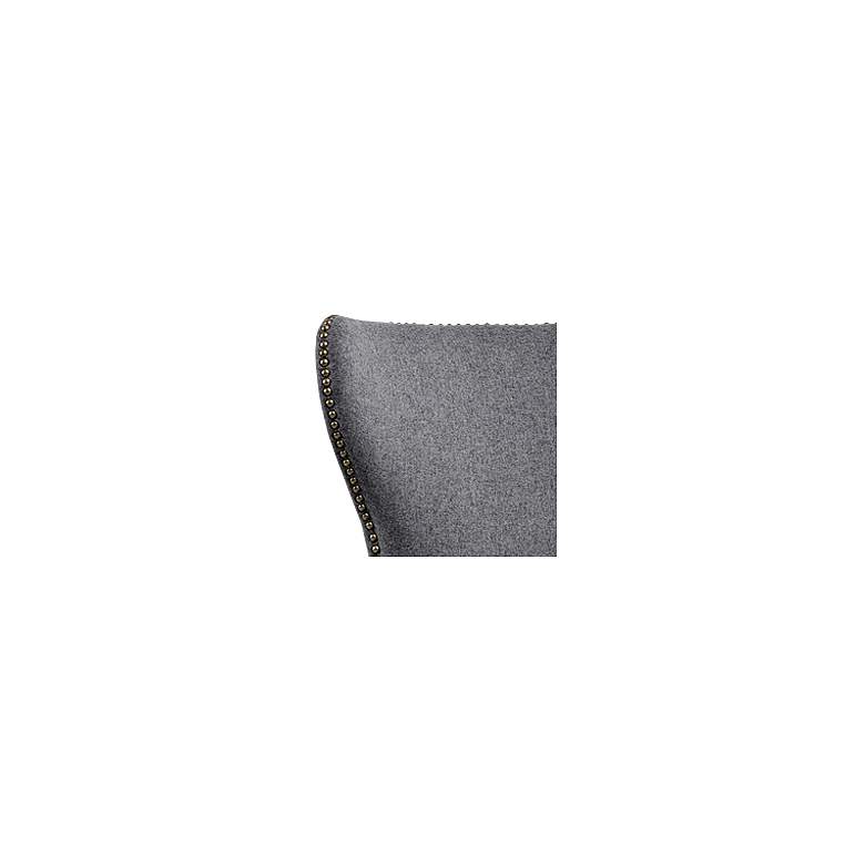 Image 4 Sunpan Ariana 25" Wide Tufted Back Dark Gray Fabric Dining Chair more views