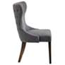6_Sunpan Ariana 25" Wide Tufted Back Dark Gray Fabric Dining Chair more views