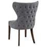 7_Sunpan Ariana 25" Wide Tufted Back Dark Gray Fabric Dining Chair more views