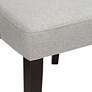 6_Sunpan Ariana 25" Wide Wingback Light Gray Tufted Fabric Dining Chair more views