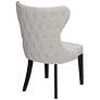 Sunpan Ariana 25" Wide Wingback Light Gray Tufted Fabric Dining Chair in scene