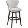 2_Sunpan Ariana 29 1/2" Classic Light Gray Fabric Swivel Barstool