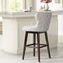 1_Sunpan Ariana 29 1/2" Classic Light Gray Fabric Swivel Barstool