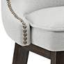 3_Sunpan Ariana 29 1/2" Classic Light Gray Fabric Swivel Barstool more views