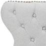 5_Sunpan Ariana 29 1/2" Classic Light Gray Fabric Swivel Barstool more views