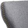 3_Sunpan Ariana 29 1/2" Dark Gray Fabric Swivel Barstool more views