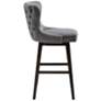 5_Sunpan Ariana 29 1/2" Dark Gray Fabric Swivel Barstool more views