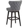 6_Sunpan Ariana 29 1/2" Dark Gray Fabric Swivel Barstool more views