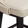 6_Sunpan Ariana 29 1/2" Sand Fabric Tufted Swivel Bar Stool more views