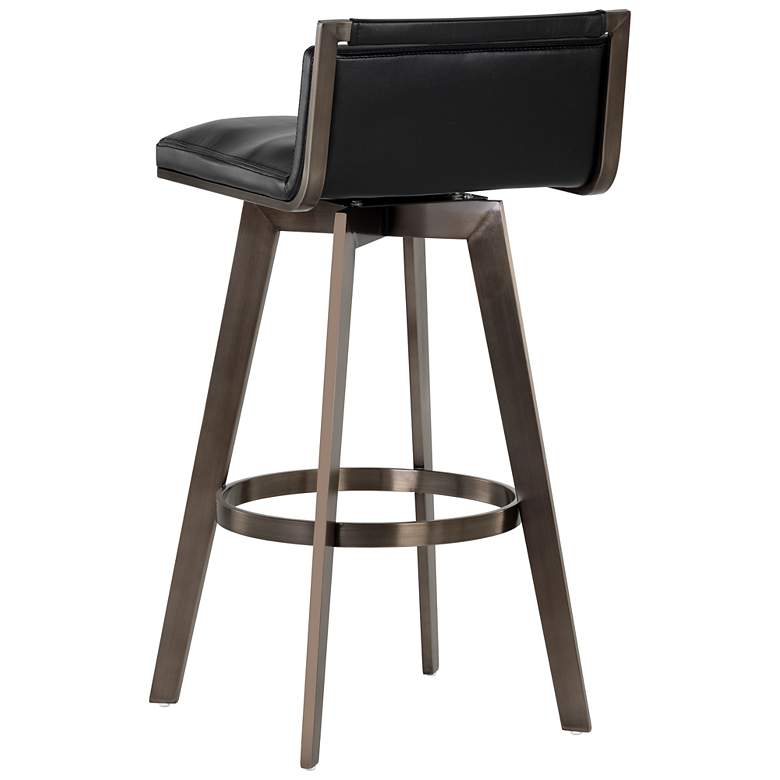 Image 3 Sunpan Arizona Swivel Barstool Castillo Black more views