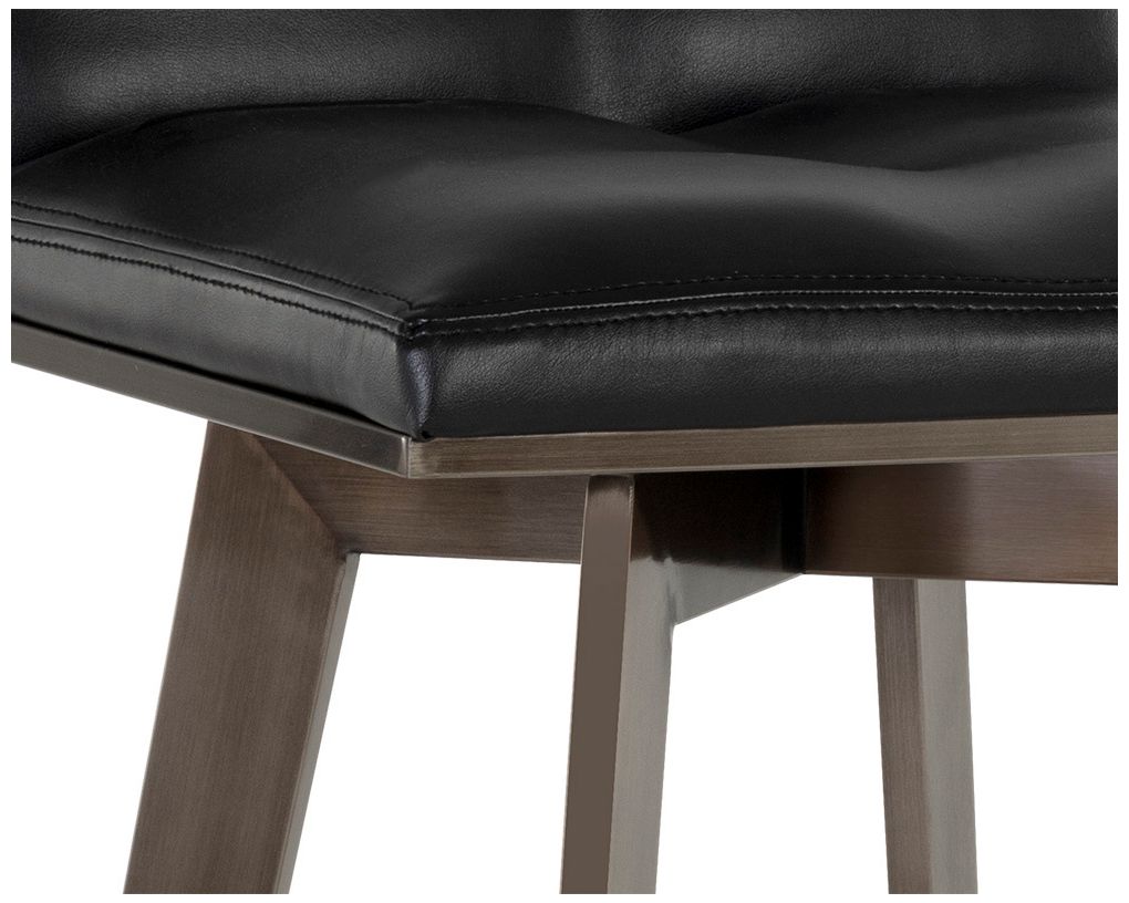 Image 6 Sunpan Arizona Swivel Counter Stool Castillo Black more views