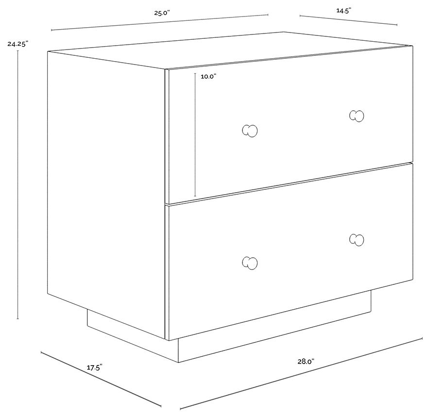 Sunpan Arlington Nightstand