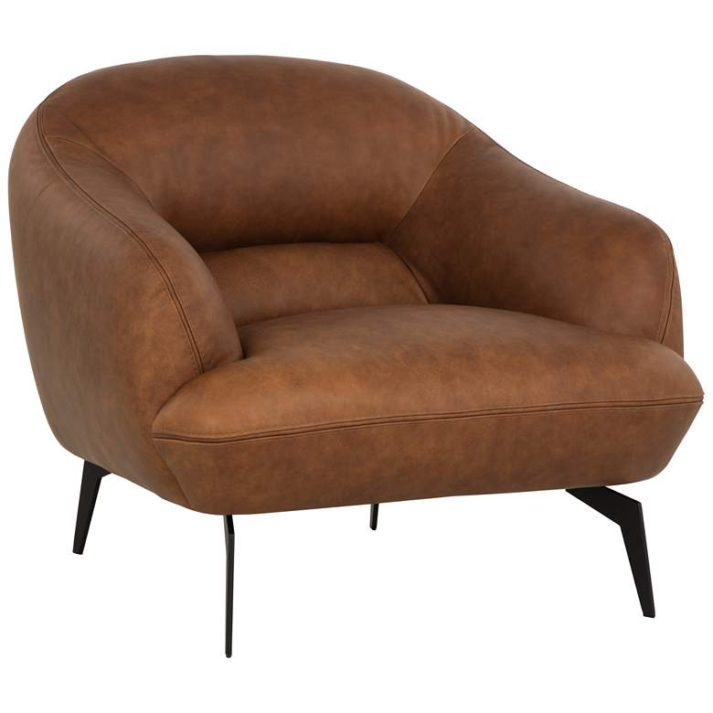 Image 1 Sunpan Armani Armchair Cognac Leather
