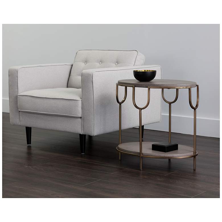 Image 3 Sunpan Arya Side Table more views