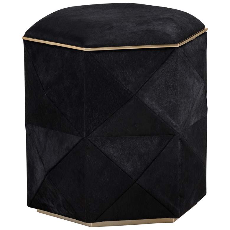Image 1 Sunpan Ashanti Storage Ottoman Small Gold Black