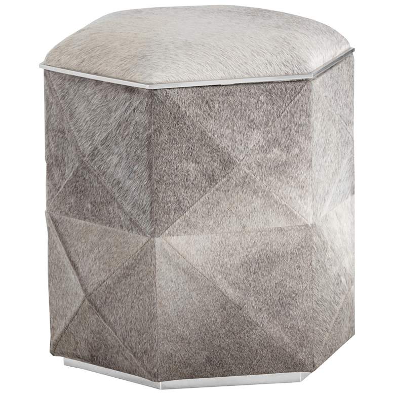 Image 1 Sunpan Ashanti Storage Ottoman Small Silver Gray