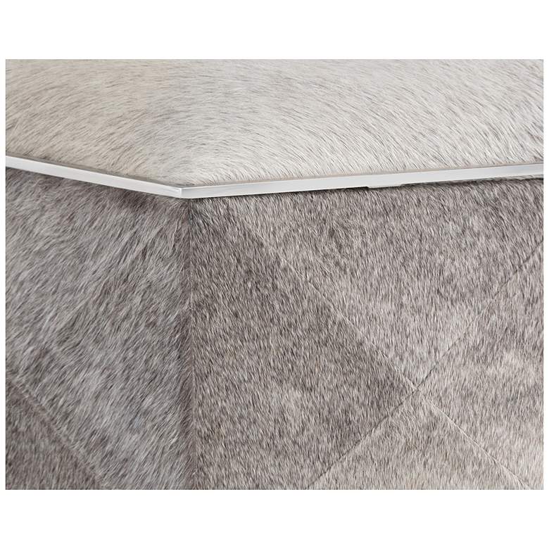 Image 3 Sunpan Ashanti Storage Ottoman Small Silver Gray more views