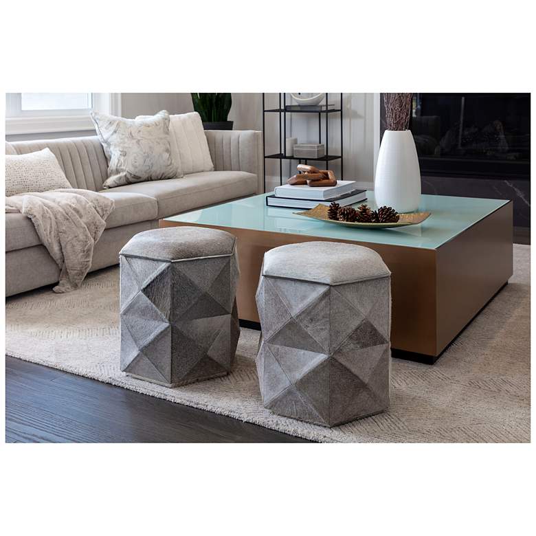 Image 4 Sunpan Ashanti Storage Ottoman Small Silver Gray more views