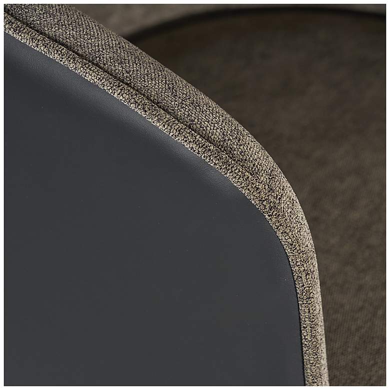 Image 6 Sunpan Asher Barstool Sparrow Gray and Napa Black more views