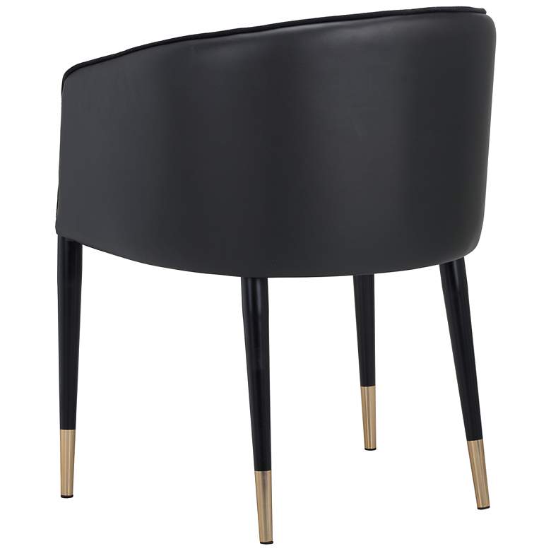 Image 4 Sunpan Asher Dining Armchair Abbington Black and Napa Black more views