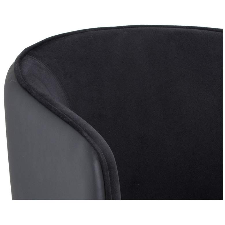Image 6 Sunpan Asher Dining Armchair Abbington Black and Napa Black more views