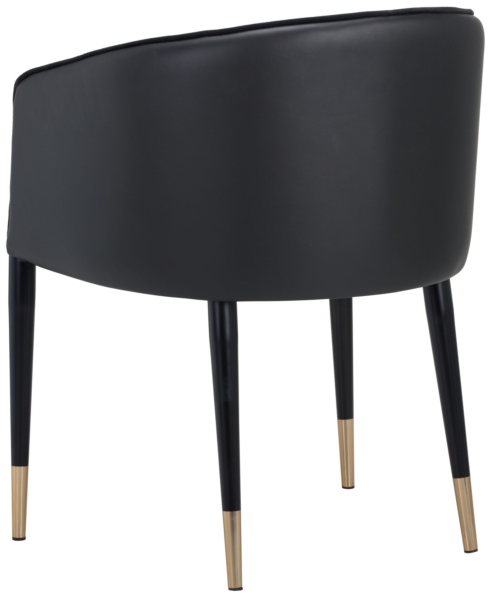 Sunpan Asher Dining Armchair Abbington Black and Napa Black