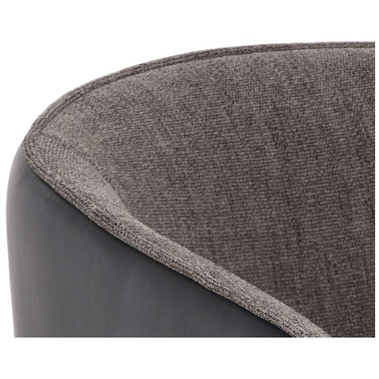 Image 5 Sunpan Asher Dining Armchair Sparrow Gray and Napa Black more views