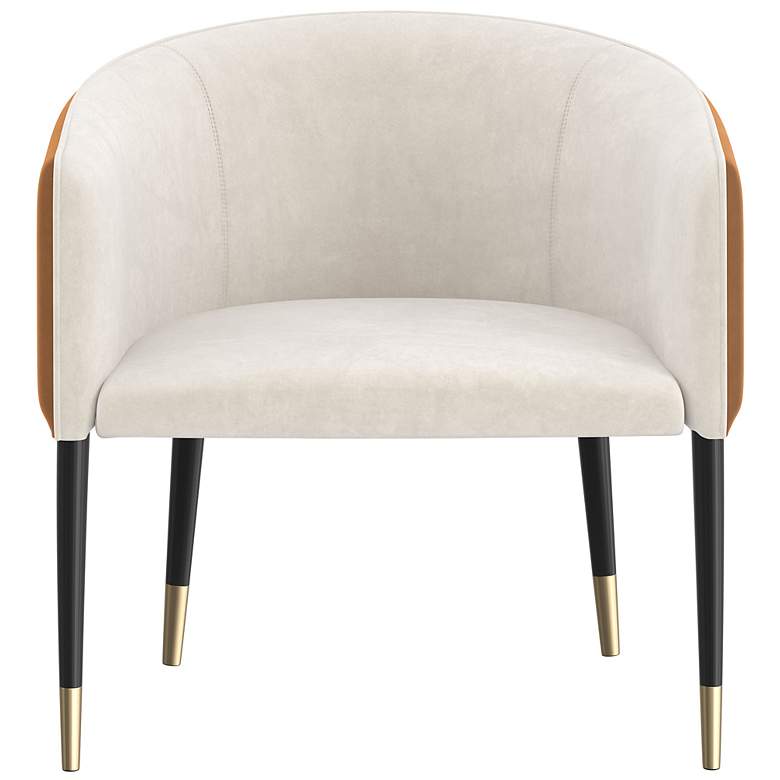 Image 2 Sunpan Asher Lounge Chair Meg Taupe and Meg Gold more views