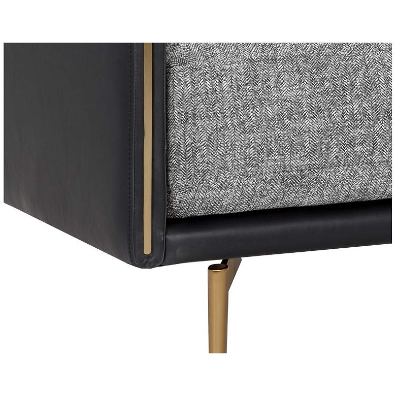 Image 6 Sunpan Ashi Armchair Nash Zebra and Coal Black more views