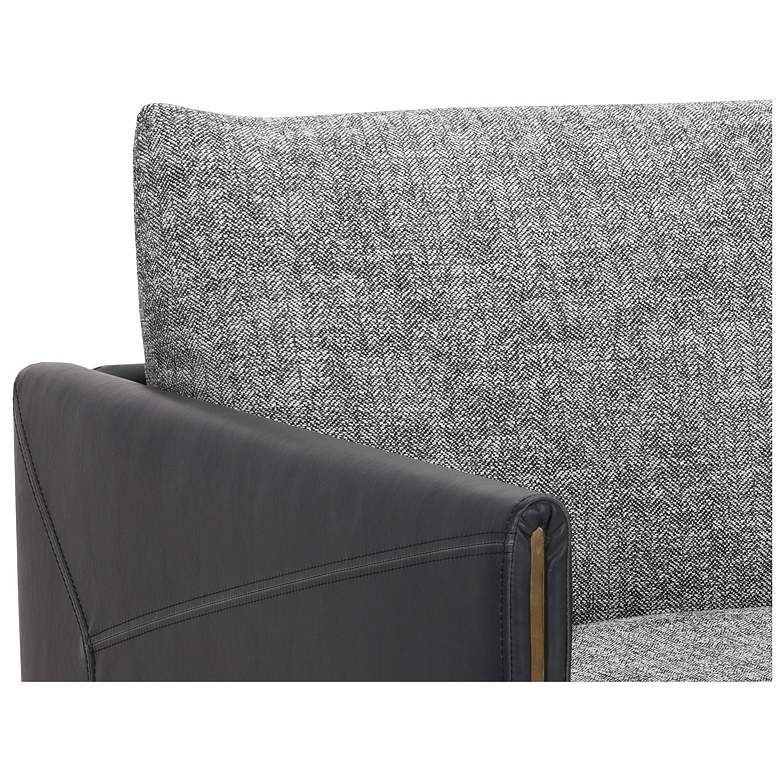 Image 7 Sunpan Ashi Armchair Nash Zebra and Coal Black more views